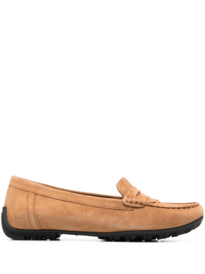 

Panelled-design suede loafers, Geox Panelled-design suede loafers
