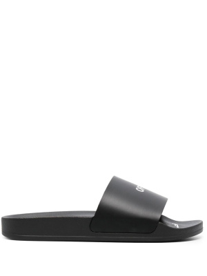 

Logo-print open toe slides, Off-White Logo-print open toe slides
