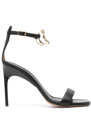 

Pop Paperclip 105mm leather sandals, Off-White Pop Paperclip 105mm leather sandals