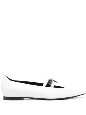 

Paperclip-detail ballerina shoes, Off-White Paperclip-detail ballerina shoes