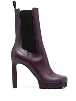 

Sponge-sole Chelsea heeled boots, Off-White Sponge-sole Chelsea heeled boots