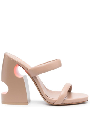 

Pop Meteor 120mm cut-out mules, Off-White Pop Meteor 120mm cut-out mules