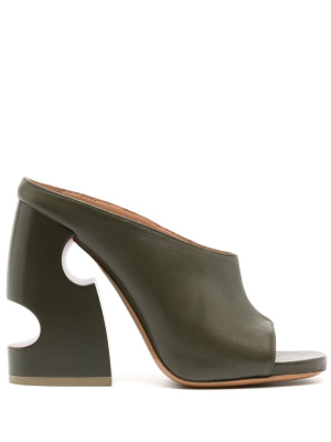 

Pop Meteor 120mm leather mules, Off-White Pop Meteor 120mm leather mules