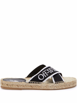 

Crisscross espadrille sandals, Off-White Crisscross espadrille sandals