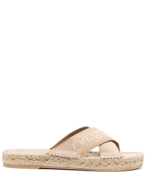 

Bookish Criss-Cross espadrille, Off-White Bookish Criss-Cross espadrille