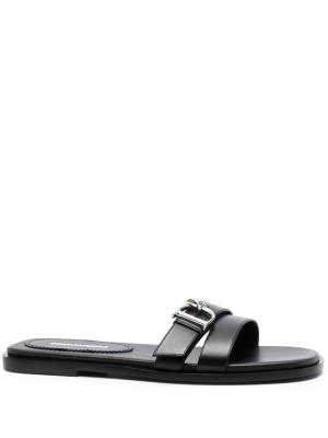 

Logo-plaque leather mules, Dsquared2 Logo-plaque leather mules