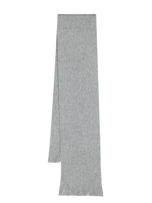 

Embroidered-logo wool scarf, BOSS Embroidered-logo wool scarf