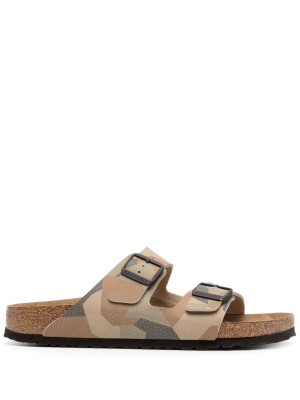 

Abstract-print slip-on sandals, Birkenstock Abstract-print slip-on sandals