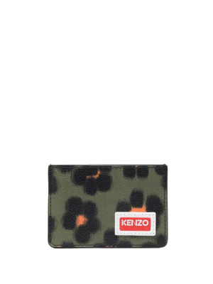 

Leather logo-patch cardholder, Kenzo Leather logo-patch cardholder