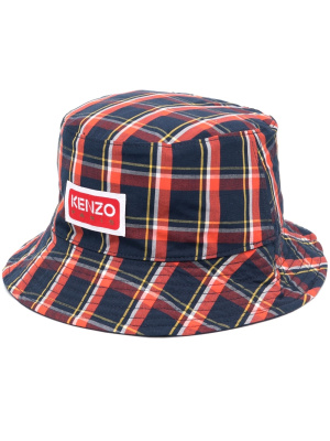 

Plaid-check print bucket hat, Kenzo Plaid-check print bucket hat