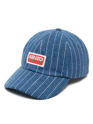 

Logo-patch denim baseball cap, Kenzo Logo-patch denim baseball cap