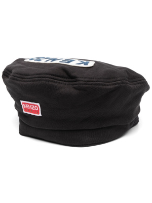 

Logo-patch cotton beret, Kenzo Logo-patch cotton beret