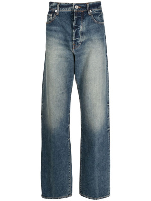

Blue Stonewashed Straight Leg Jeans, Kenzo Blue Stonewashed Straight Leg Jeans