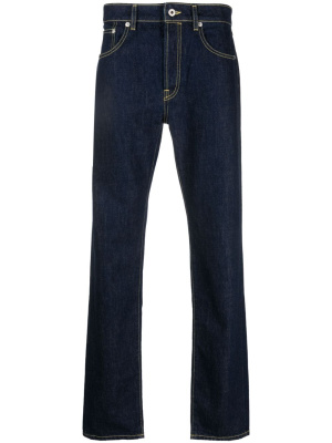 

Logo-patch straight-leg jeans, Kenzo Logo-patch straight-leg jeans