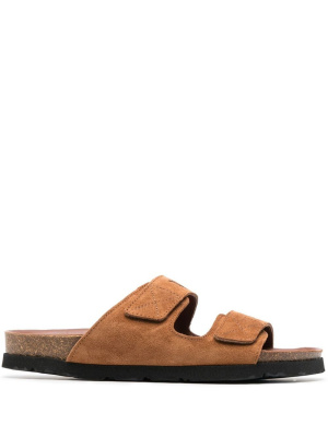 

Logo-print slide sandals, Palm Angels Logo-print slide sandals