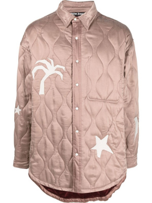 

Life Is Palm quilted jacket, Palm Angels Life Is Palm quilted jacket