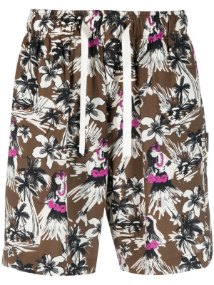 

Hawaiian print shorts, Palm Angels Hawaiian print shorts