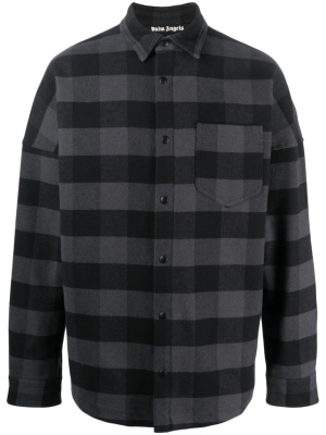 

Check-print cotton shirt, Palm Angels Check-print cotton shirt