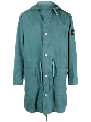 

Logo-patch fishtail parka, Stone Island Logo-patch fishtail parka
