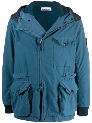 

Cargo-pockets hooded jacket, Stone Island Cargo-pockets hooded jacket