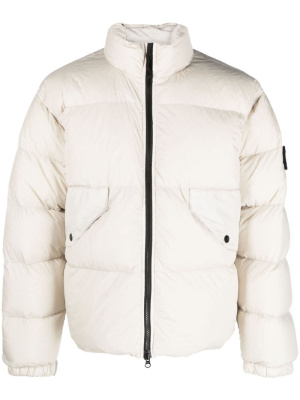 

Compass-motif down-feather padded jacket, Stone Island Compass-motif down-feather padded jacket