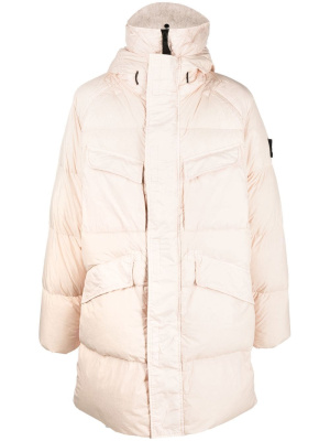 

Compass-motif down jacket, Stone Island Compass-motif down jacket