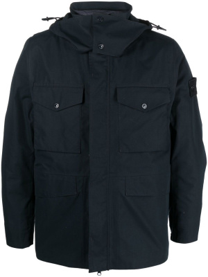 

Feather-down hooded jacket, Stone Island Feather-down hooded jacket