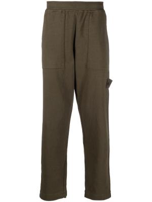 

Logo-appliqué cotton trousers, Stone Island Logo-appliqué cotton trousers
