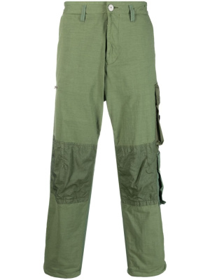 

Panelled straight-leg cargo trousers, Stone Island Panelled straight-leg cargo trousers