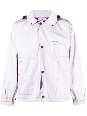 

Marina logo-print hooded jacket, Stone Island Marina logo-print hooded jacket