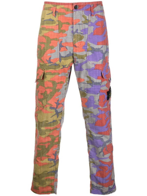 

Camouflage print straight-leg trousers, Stone Island Camouflage print straight-leg trousers