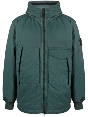 

Compass-patch hooded jacket, Stone Island Compass-patch hooded jacket