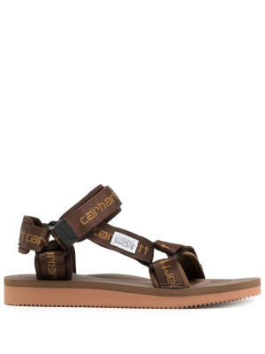 

X Carhartt multi-strap logo sandals, Suicoke X Carhartt multi-strap logo sandals