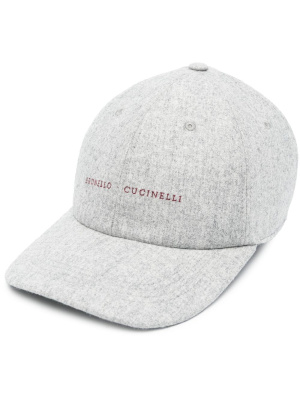 

Logo-embroidered baseball cap, Brunello Cucinelli Logo-embroidered baseball cap