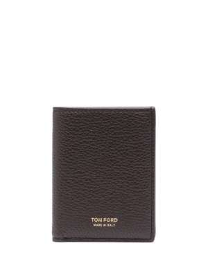 

Logo-stamp leather wallet, TOM FORD Logo-stamp leather wallet