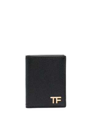 

Logo-plaque leather cardholder, TOM FORD Logo-plaque leather cardholder