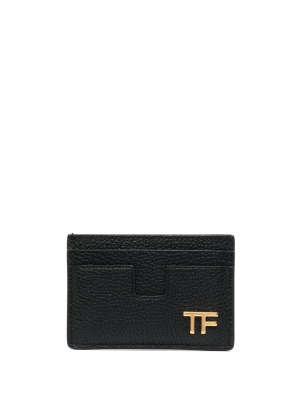 

Logo-plaque leather cardholder, TOM FORD Logo-plaque leather cardholder