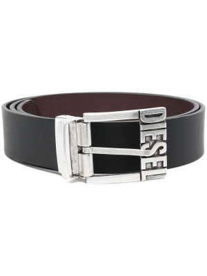 

Logo-buckle leather belt, Diesel Logo-buckle leather belt