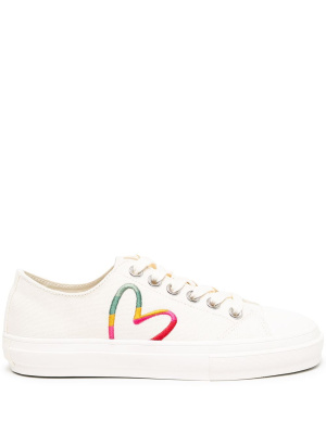 

Kinsey heart-embroidered low-top sneakers, Paul Smith Kinsey heart-embroidered low-top sneakers