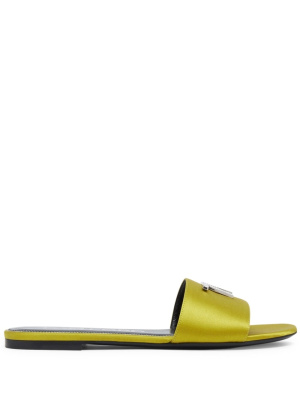 

Crystal-embellished logo slides, TOM FORD Crystal-embellished logo slides