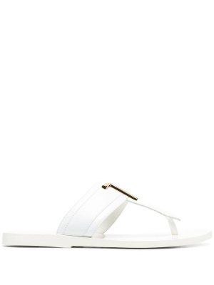 

Logo-plaque open-toe sandals, TOM FORD Logo-plaque open-toe sandals