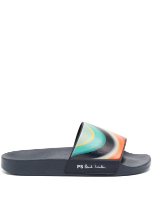 

Striped flat slides, Paul Smith Striped flat slides