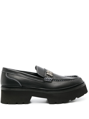 

Logo-plaque chunky leather loafers, AMIRI Logo-plaque chunky leather loafers