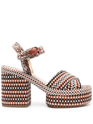 

Odina 105mm raffia sandals, Chloé Odina 105mm raffia sandals
