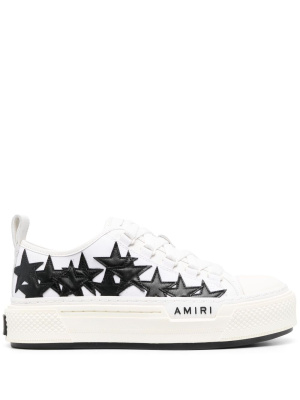 

Star-patch leather sneakers, AMIRI Star-patch leather sneakers