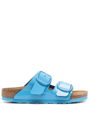 

Arizona buckle-fastening patent sandals, Birkenstock Arizona buckle-fastening patent sandals