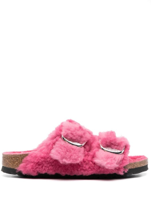

Arizona buckle-fastening brushed sandals, Birkenstock Arizona buckle-fastening brushed sandals