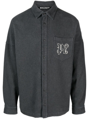 

Logo-print shirt jacket, Palm Angels Logo-print shirt jacket