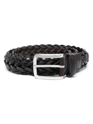 

Interwoven leather belt, Canali Interwoven leather belt