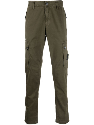 

Compass-motif cotton cargo pants, Stone Island Compass-motif cotton cargo pants
